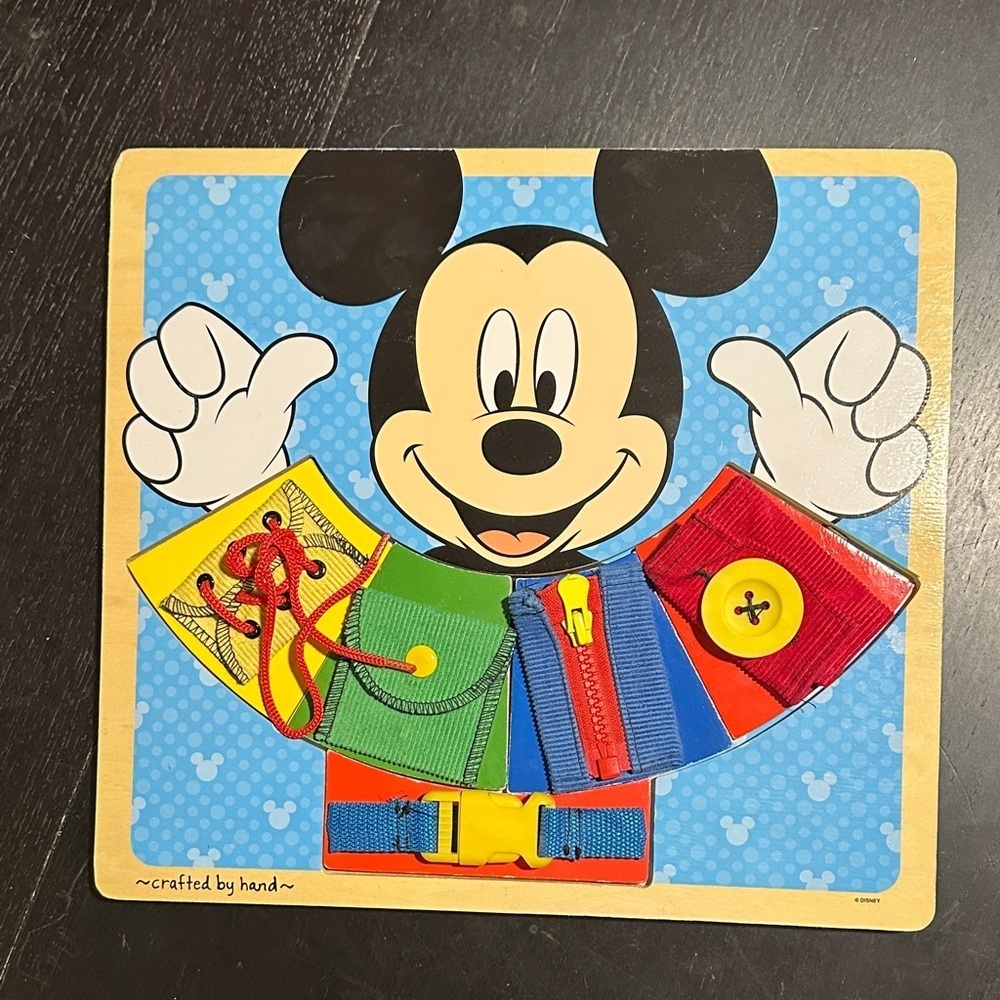 Melissa & Doug Mickey Mouse Activity Board - Red, Blue, Yellow, Green